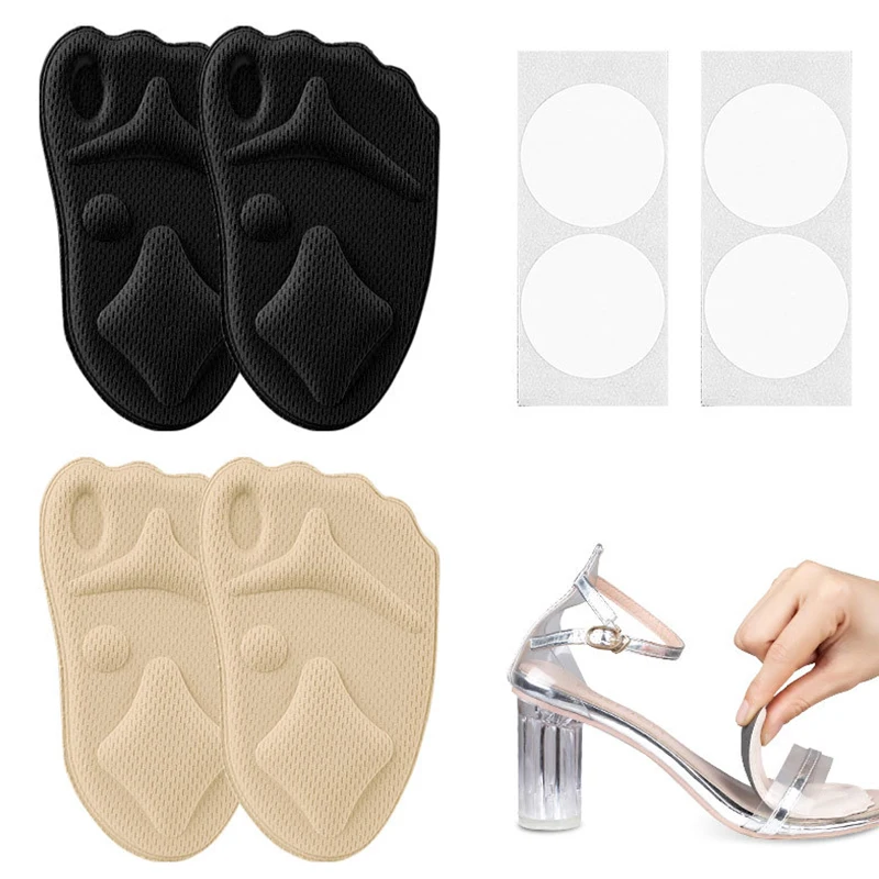 

Breathable Foot Pad Sponge Forefoot Pad Sweat-absorbent Non-slip Half-size Pad Forefoot Insole For High Heels Solid Color