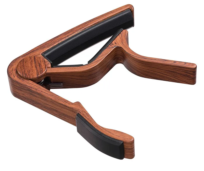 Wood Grain Metal Guitar Capo with Perfect Silicon Cushion for Guitar Ukulele Tuning Musical Instrument Accessories Guitar Clip enlarge
