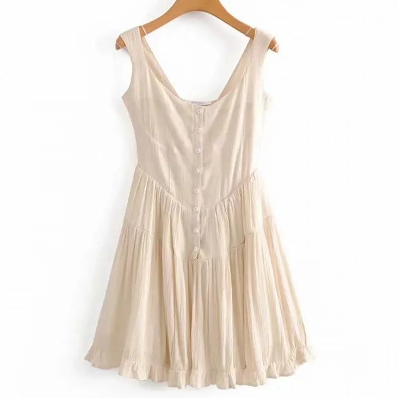 Женский винтажный плиссированный Короткий комбинезон повседневный черный