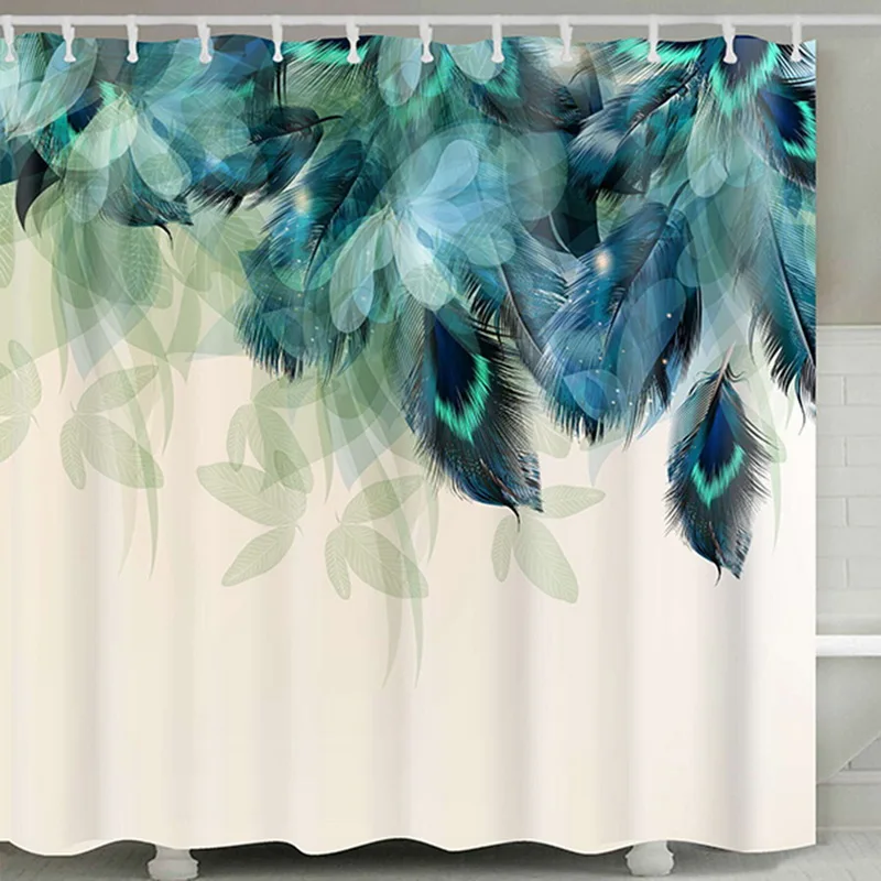 Waterproof Polyester Fabric Bath Curtain Sea Turtle Print Shower Octopus With 12 Hooks Home Washroom Curtains | Дом и сад