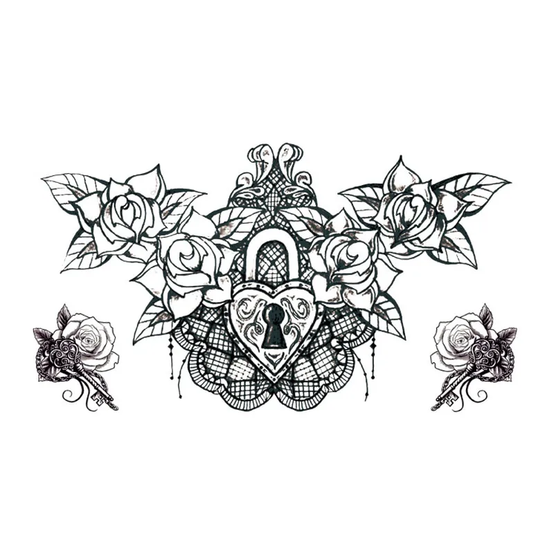 

Temporary Tattoos Sticker for Women Flowers Pattern Waterproof Removeable Body Art Stickers SMJGood