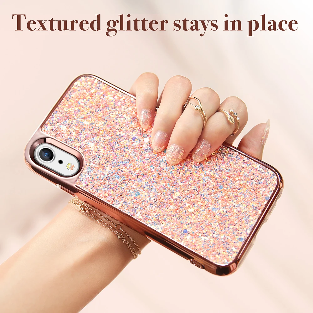 Блестящий жесткий чехол ESR для iPhone X/Xs/Xr/Xs Max блестящий твердая задняя крышка из