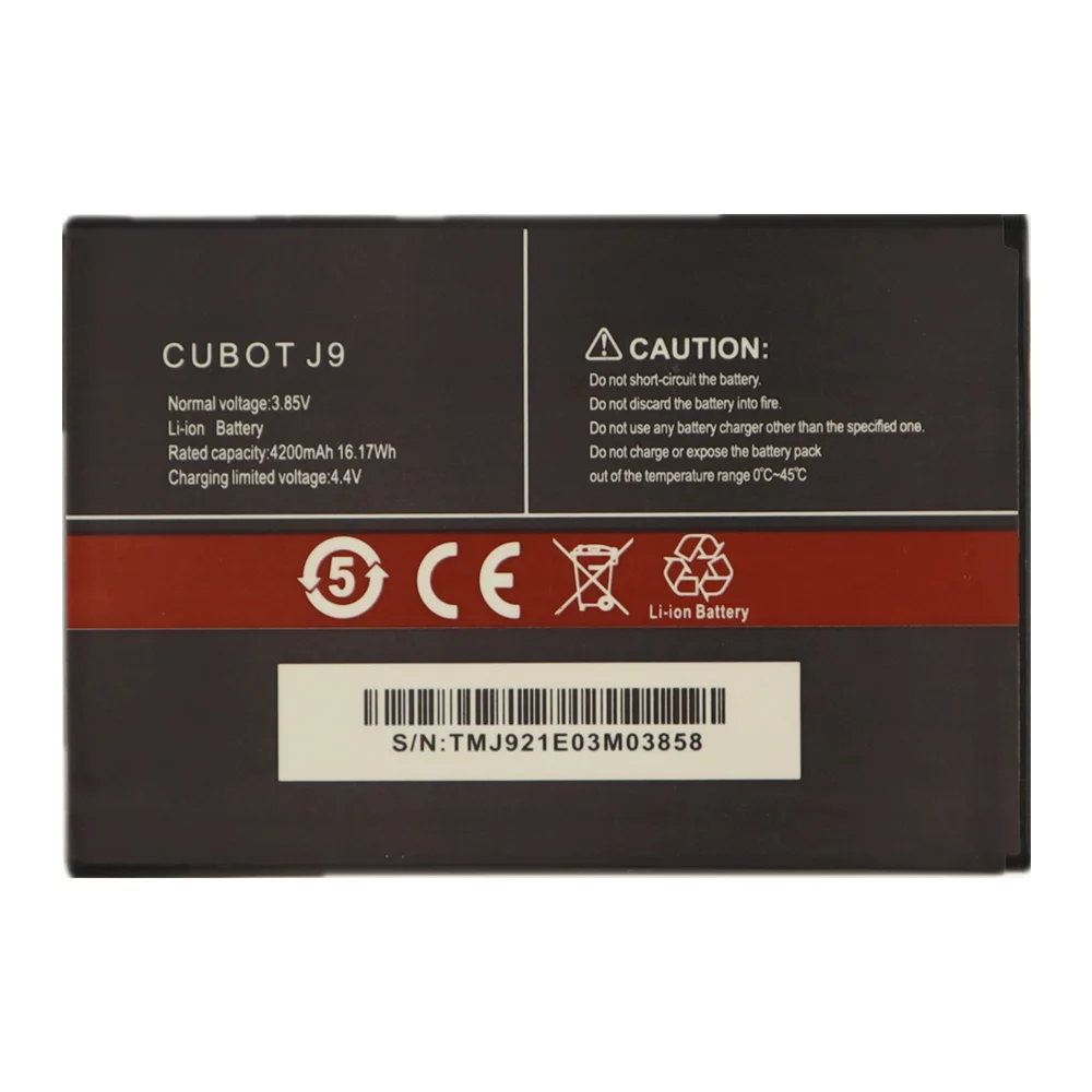 for cubot j9 cubot p40 aucc mobile phone battery high capacity 4200mah replacement batteries free global shipping