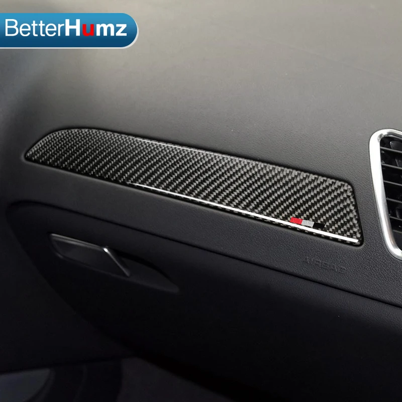 

BETTERHUMZ-pegatinas para el panel de la puerta Interior del coche, pegatina de fibra de carbono embellecedora, para Audi A4 q5