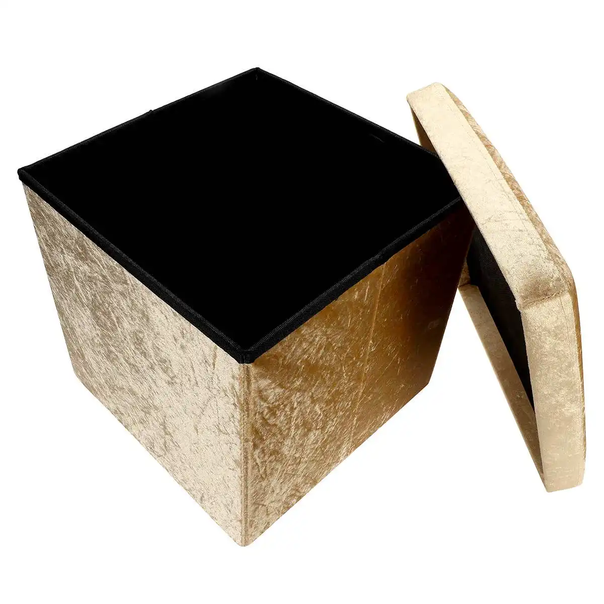 Квадратный складной табурет для хранения фланелевый стул ног маленькая коробка