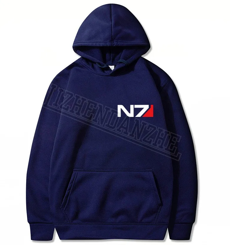 N7 Mass Effect 3 толстовки мужские системы Военный танк эмблема игра толстовка мужская