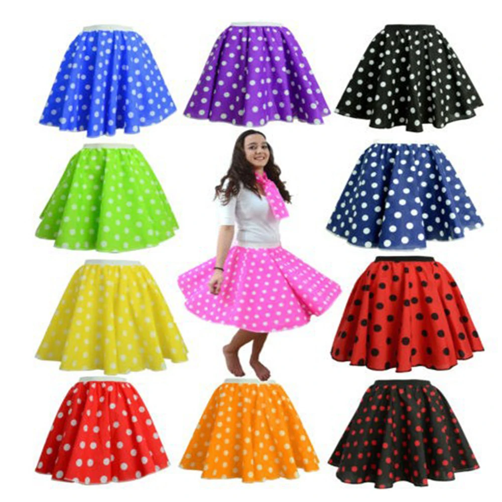 Женская винтажная юбка миди в горошек с высокой талией|midi skirt high waist|skirt waistmidi |