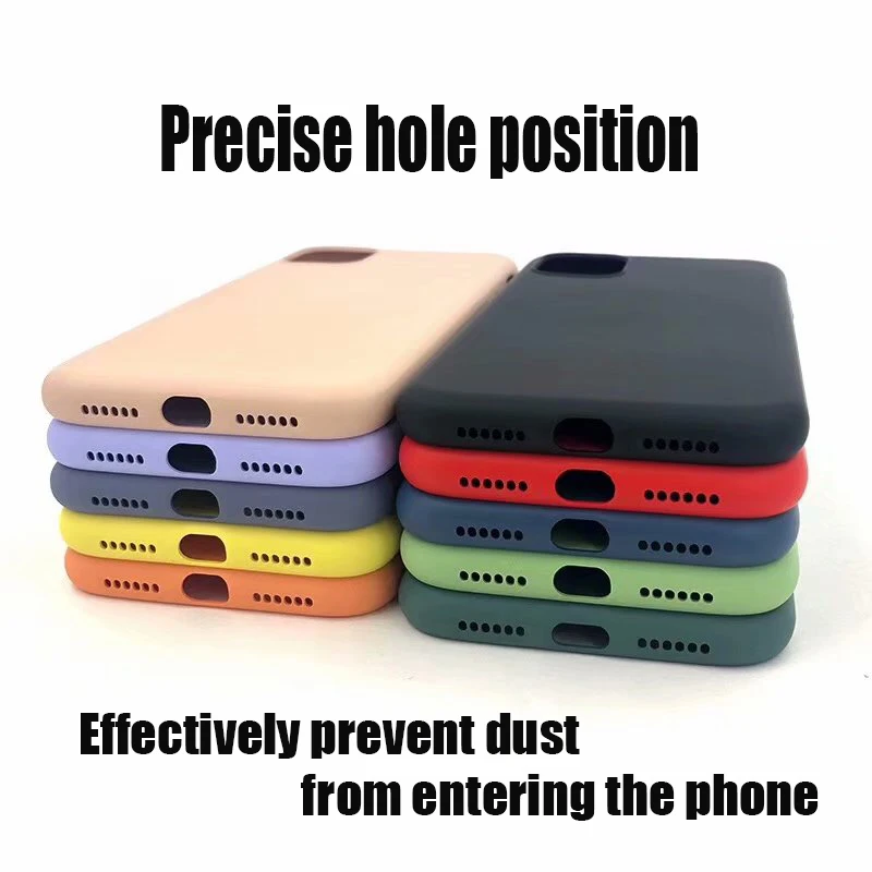 Новый мягкий защитный чехол из жидкого силикона подходит для iPhone 11 Pro max 6s7 8G 678plus