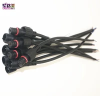 5102050 pairs male to female 2pin 3pin 4pin 5pin led connector waterproof ip68 black cable for led strips light