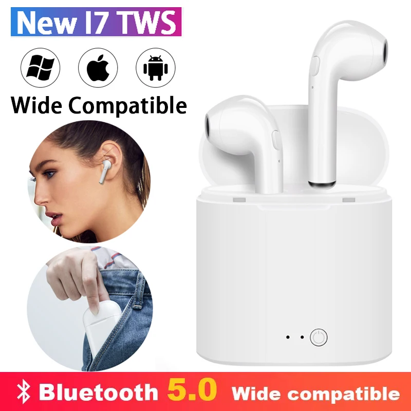 Высокое качество i7s TWS мини беспроводные Bluetooth наушники стерео музыкальные наушники для ушей TWS i7 Iphone Xiaomi