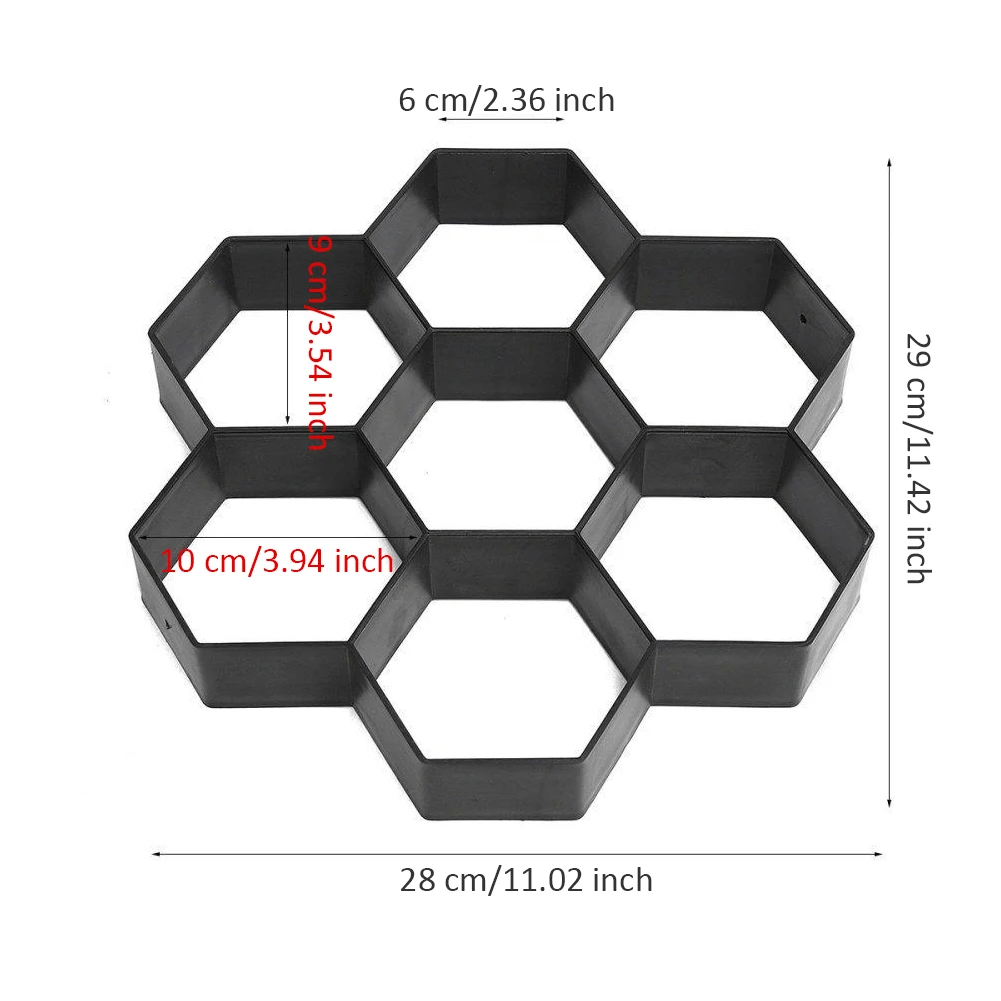 

Garden Pavement Mold Garden Walk Pavement Concrete Mould DIY Manually Paving Cement Brick Stone Road Concrete Molds