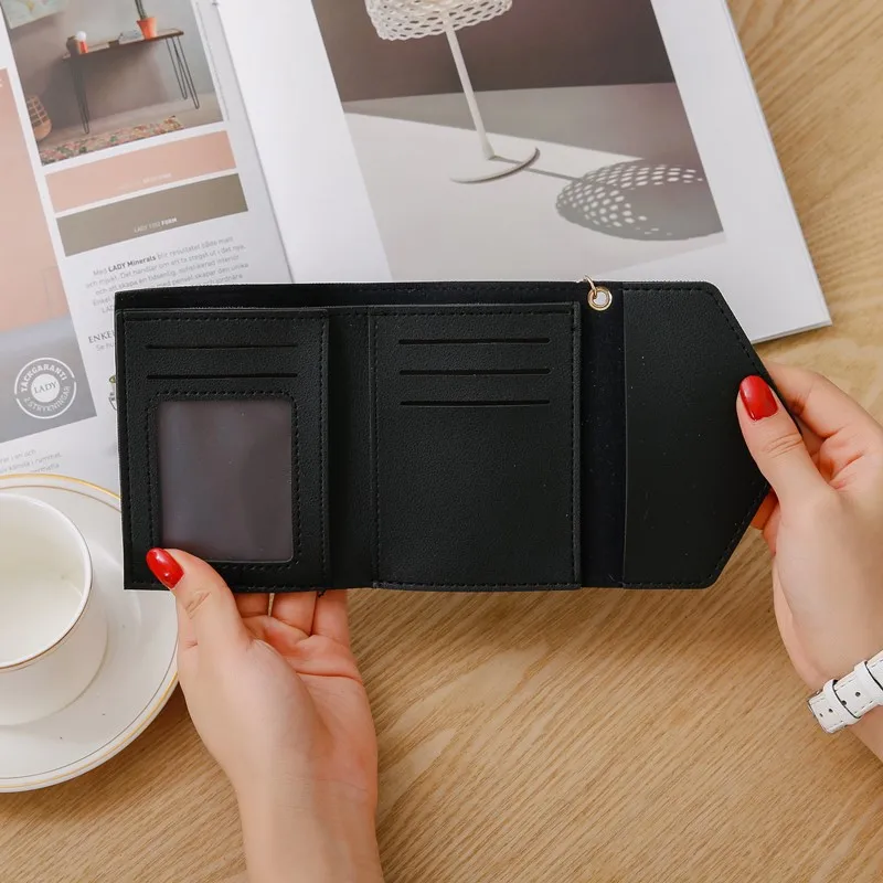 Новинка 2019 модные маленькие кошельки конверты для женщин женские короткие