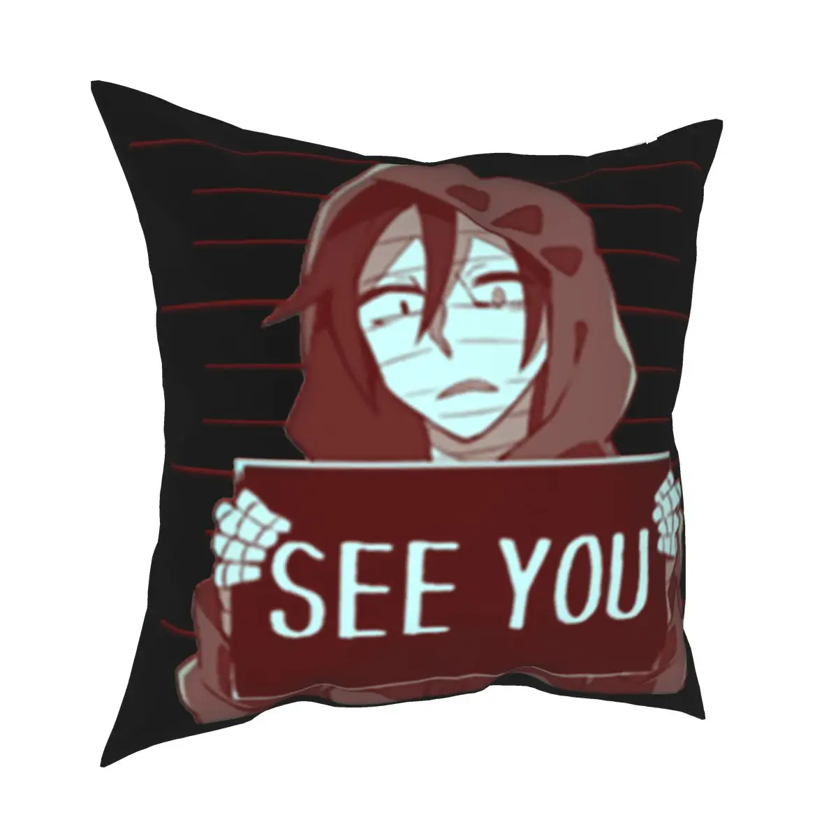 

Zack See You Pillowcase Soft Polyester Cushion Cover Decorative Angel of Death Throw Pillow Case Cover Home Zipper 18''