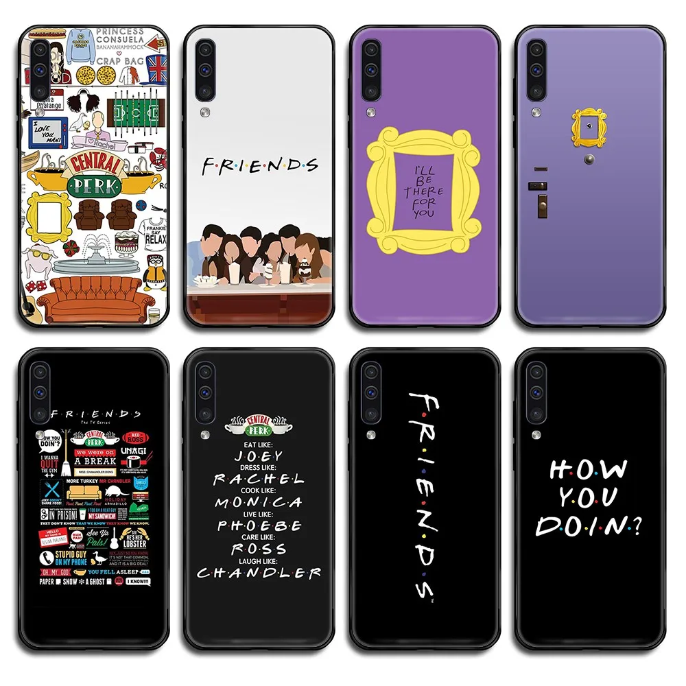 Красивый чехол для телефона с изображением ТВ шоу друзей черный Samsung Galaxy A C Note 3 4 5 6