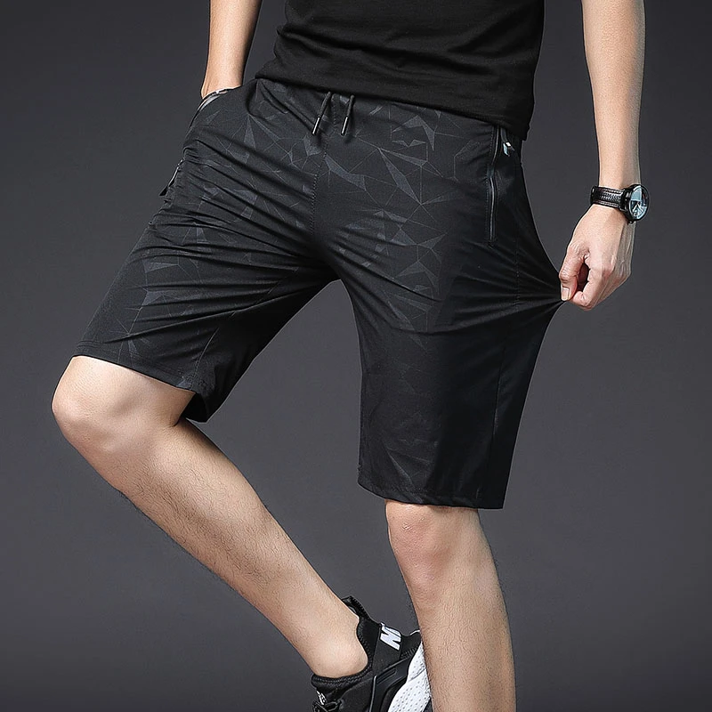 Шорты мужские компрессионные с карманами повседневные пляжные бермуды на молнии