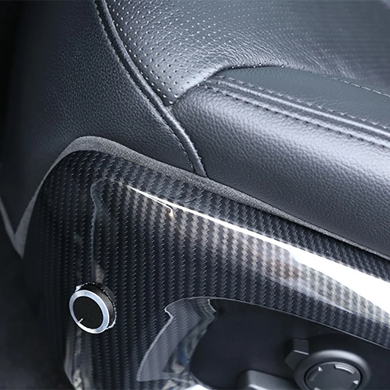 

Car Carbon Chrome Seat Side Frame Cover Trim Accessories for Land Rover Range Rover -Sport 2014-2017