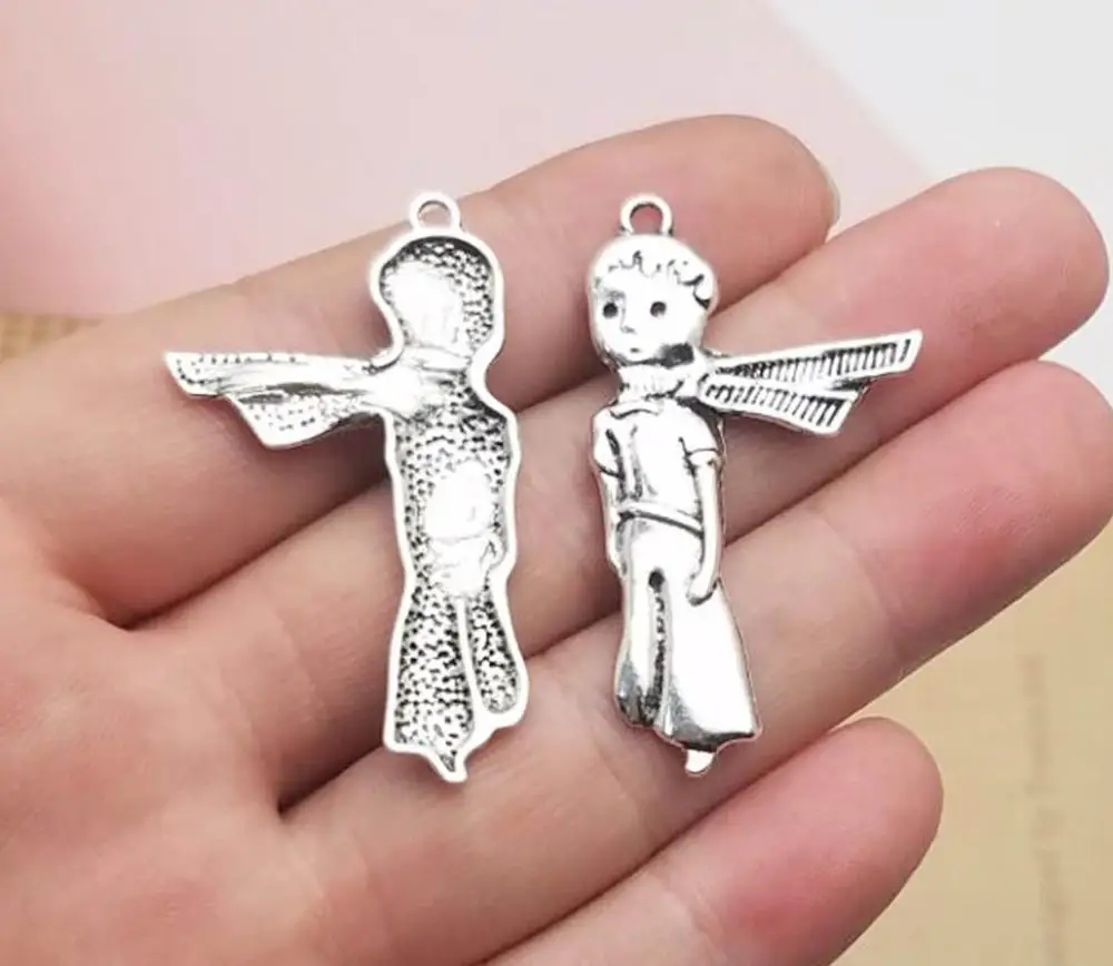 

15pcs/lot--45x25mm, Antique silver plated The Little Prince Charms ,DIY supplies, Jewelry accessories