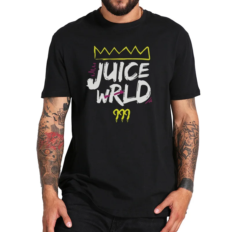 Футболка Juice Wrld 999 певец в стиле хип-хоп модель Rock футболка с изображением короны