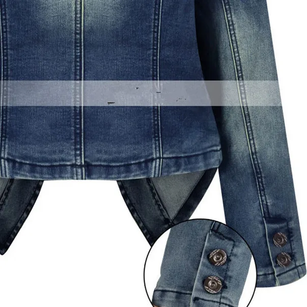 

Plus Size Denim Coat Female Cardigan Spring Jean Coats 6XL Outerwear Large Size Women's Jean Jacket Spring Slim Blue