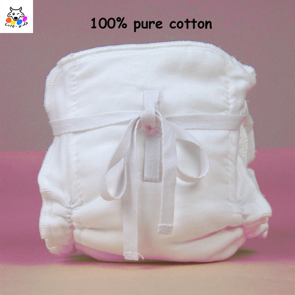 

3-6 слоев, Детские многоразовые подгузники из чистого 100% хлопка