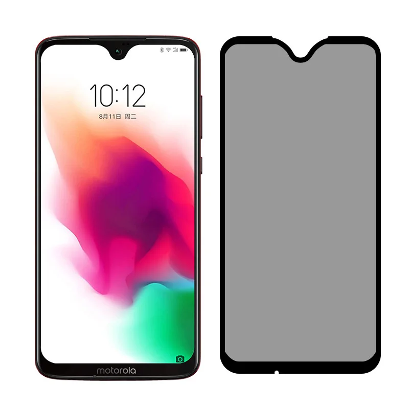 9H полное покрытие закаленное стекло для Motorola Moto G7 Plus Z4 защита от подслушивания