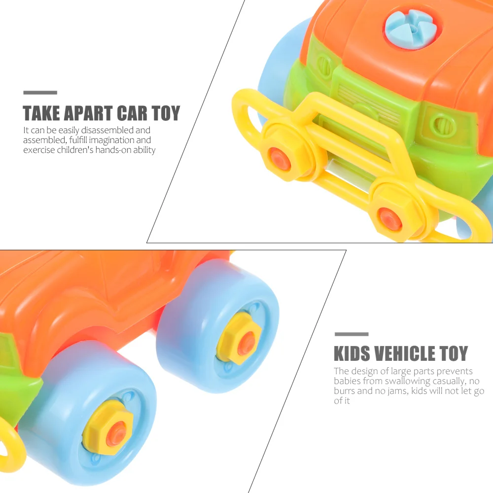 

1 Set Take Apart Car Colorful Early Education Fun Vehicle Plaything