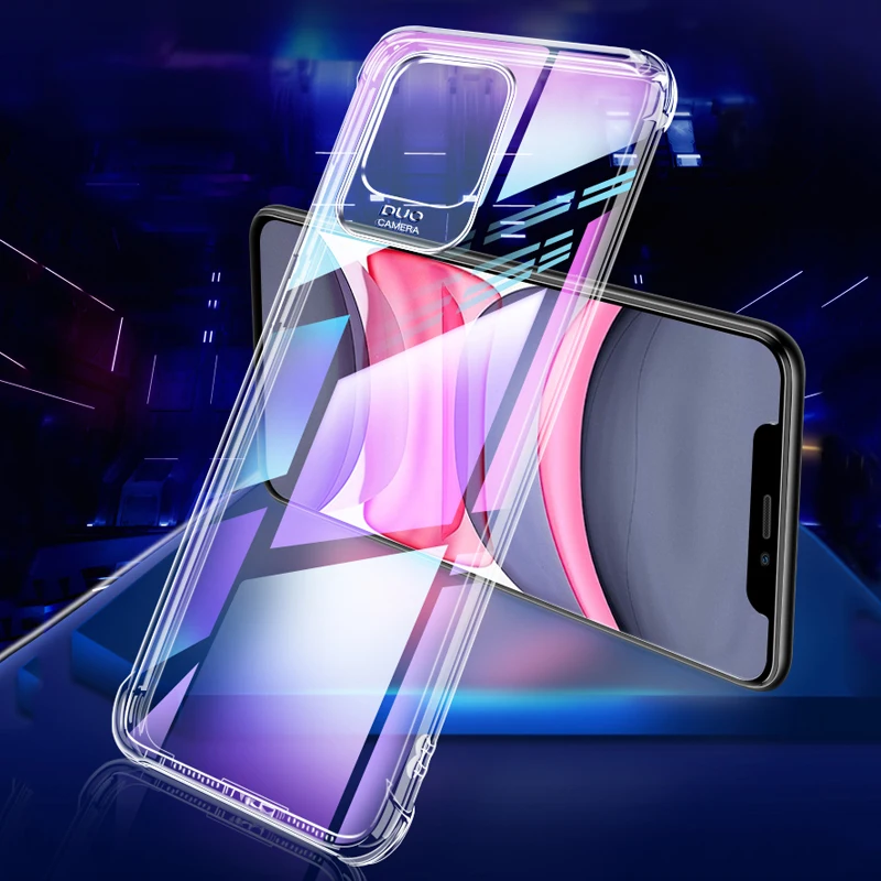 

Phone Case High Quality Anti Shock Rubber Bumper Mobile Phone Case For iPhone XR Impact Cell Phone Covers For iPhone 11 Case