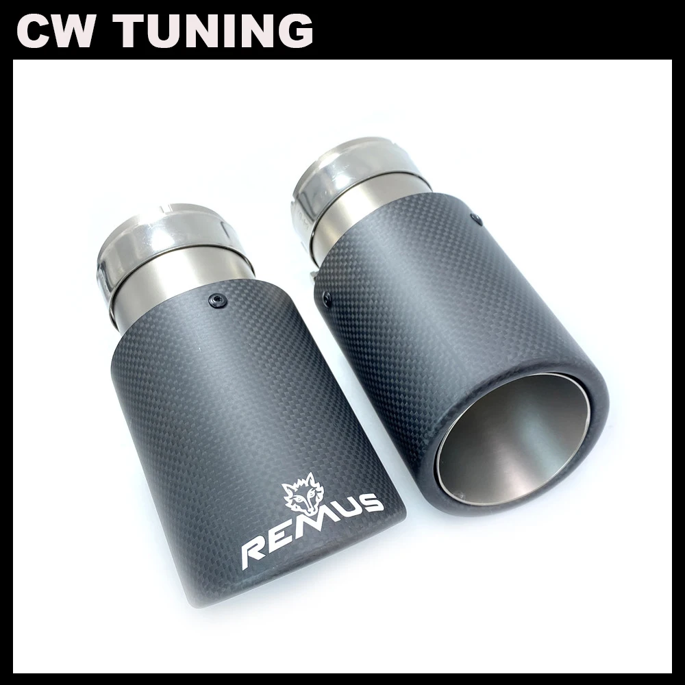 1 шт. Автомобильная выхлопная труба кудрявый матовый углеродный волоконный