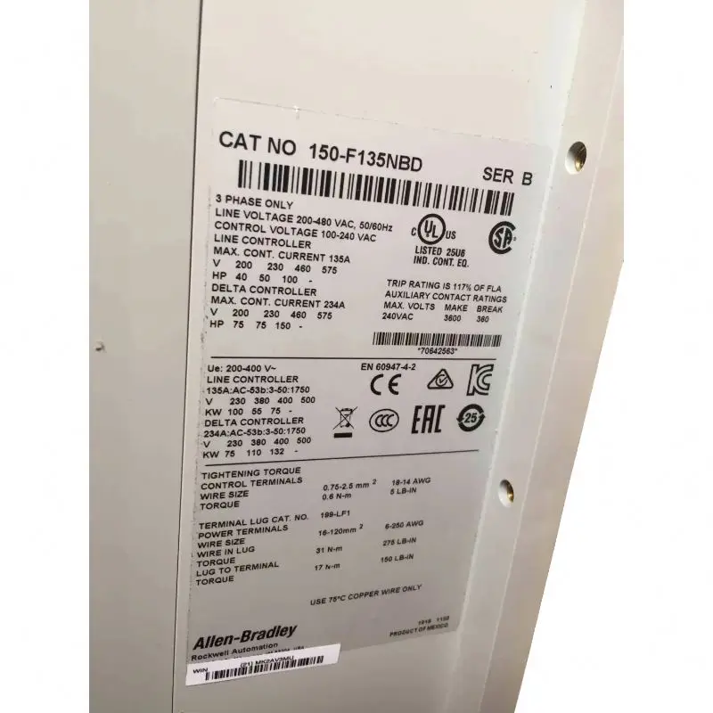 

High quality 150-F5NBR Allen Bradley 1305 New Sheet Relay 700-Hlt1u24 original new sealed