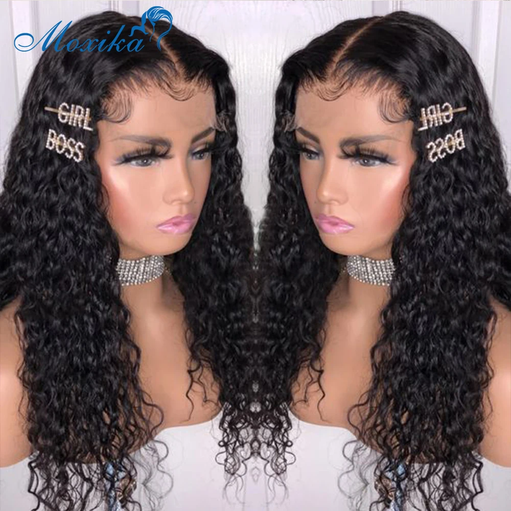 Волнистые парик для парика человеческих волос 13x4 фронтальная 150 13x6 hd Remy