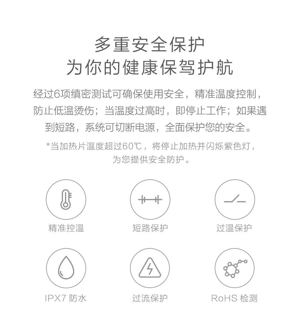 Xiaomi зимний теплый пуховик умный температурный контроль куртка Гусиный пух одежда можно стирать