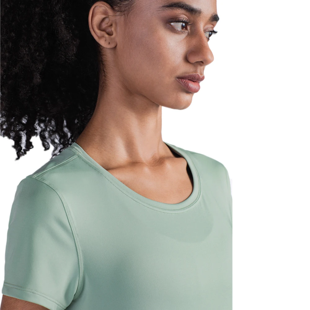 Женские быстросохнущие футболки для фитнеса 2020 эластичная Спортивная футболка