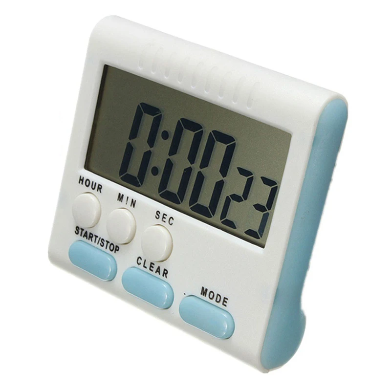 Digital egg timer / kitchen with loud alarm up and down function netic stand Blue | Дом и сад