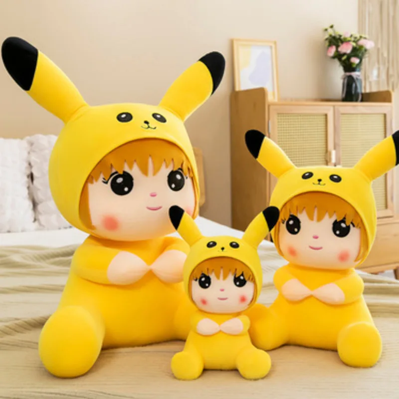 Juguetes de peluche de Pikachued Pokemon para ni&ntilde;as, mu&ntilde;ecos de Anime de Pikachued, pel&iacute;cula de Jap&oacute;n, decoraci&oacute;n del hogar, regalos de cumplea&ntilde;os para ni&ntilde;os, novedad-1