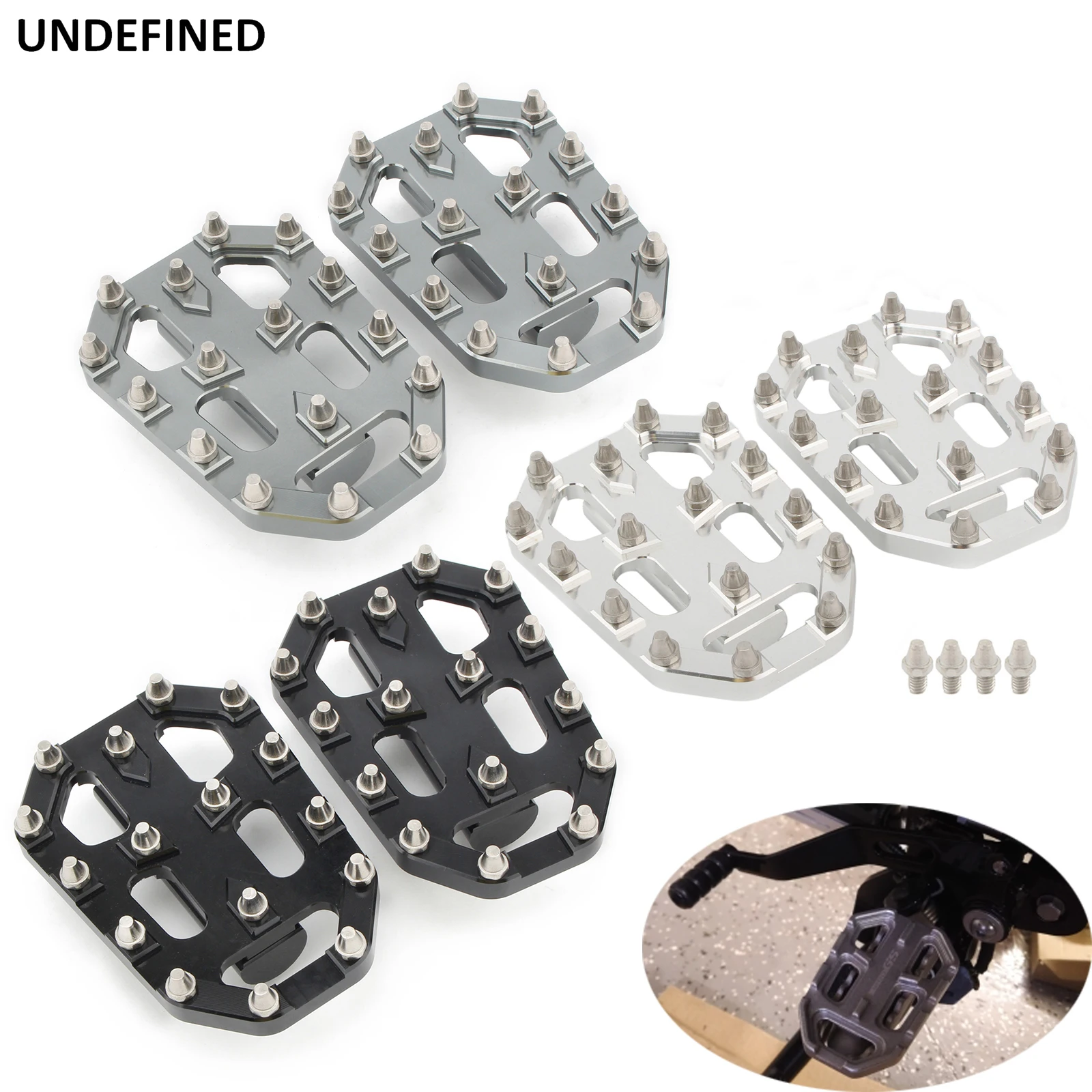 Педали с широкими ножками для мотоцикла Алюминиевые Подножки ЧПУ BMW R1200GS S1000XR R Nine T