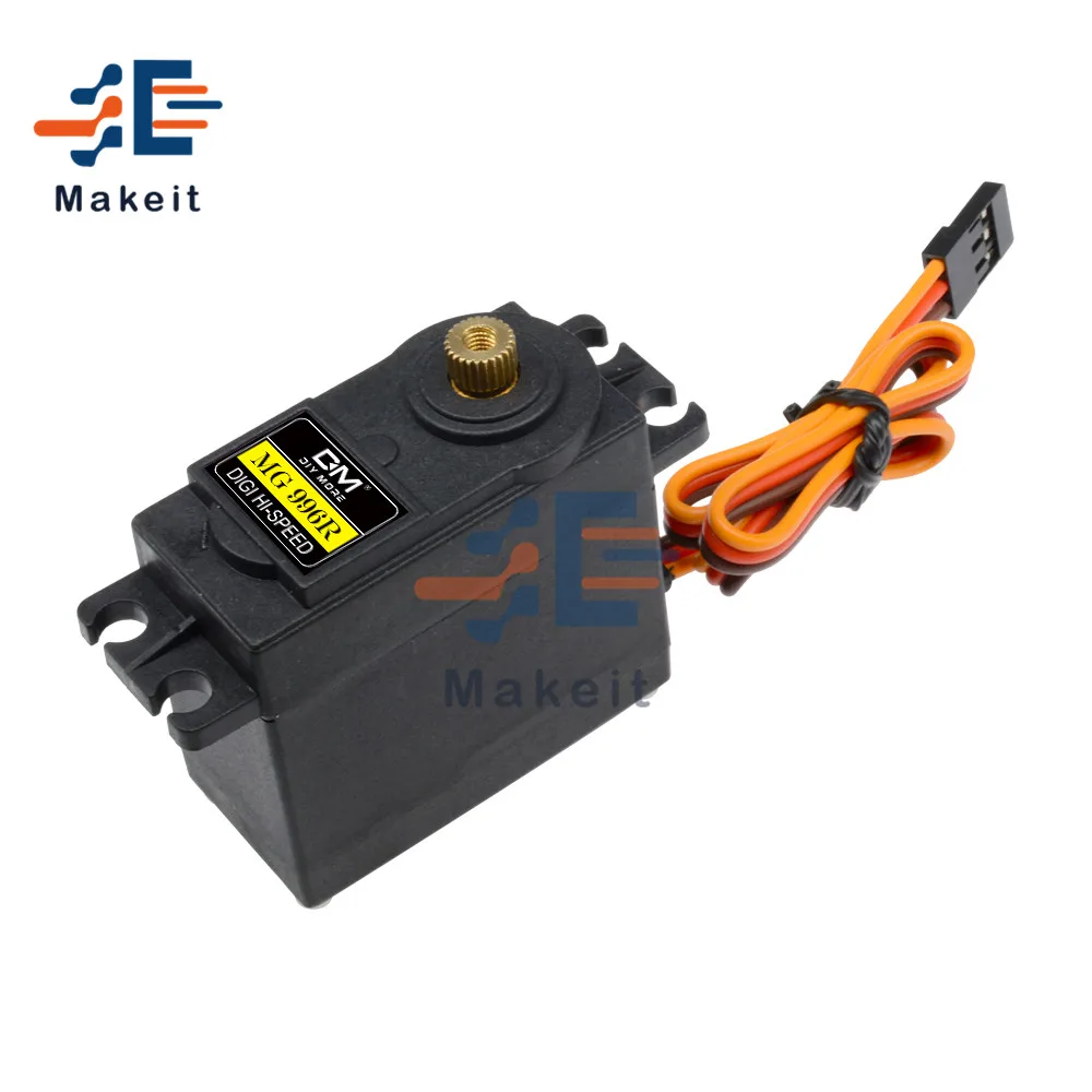 4 шт mg996r металлические шестерни