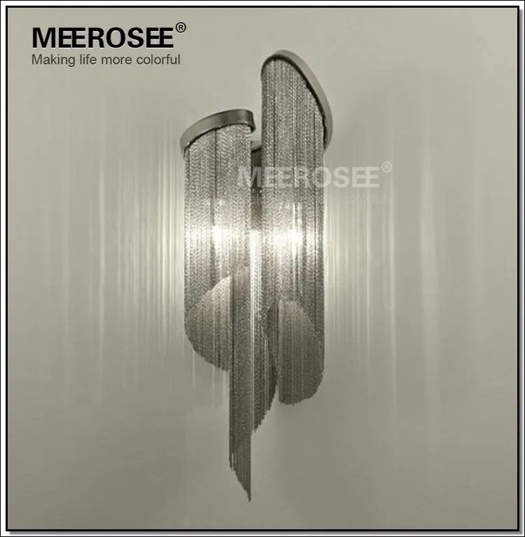 

Atlantis Chain Light for Wall Lamp Aluminum S gold Chain Wall Bracket Light Silver Wall Sconces Aisle Lamp Hallway Porch