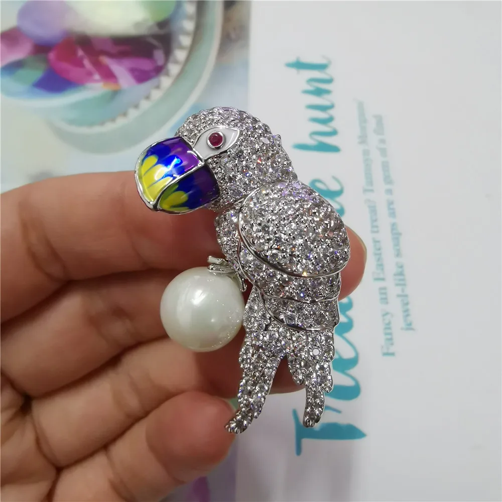 style 22 CINDY XIANG, новинка, кубический цирконий, попугай, ракета, Бабочка, стильные броши, медь, брошь для девушек, модные аксессуары, свадебные украшения - Окраска металла: style 22