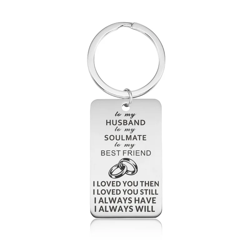 

Fashion Letter Army Brand Stainless Steel Keychain English Bag Car Pendant Trendy Couple Gift Fine Key Ring Accessories