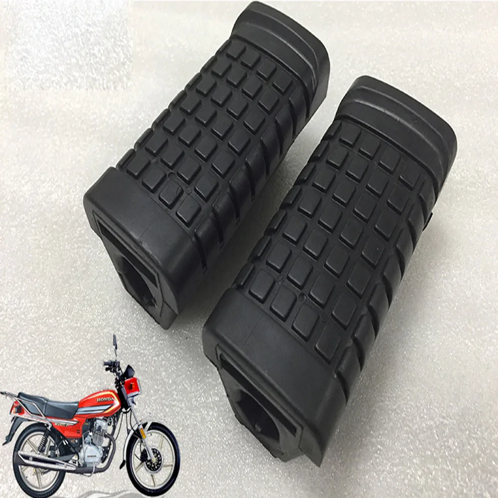 

E0069 1 Pair Motorcycle Front Left & Right Rubber Footrest Pedal Foot Peg Footpeg Cover For Honda WY125