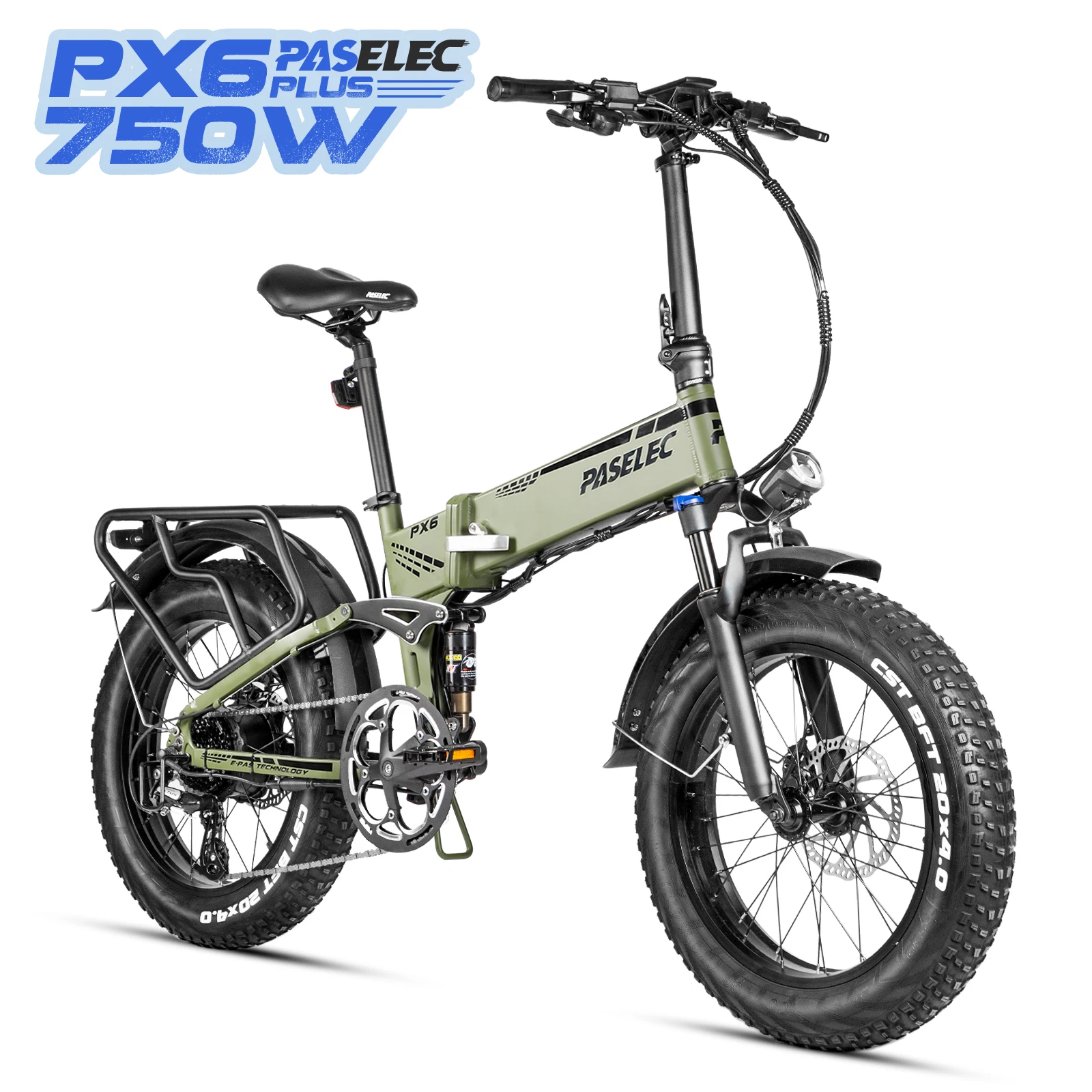 Kaufen Faltbare Paselec Elektrische Fett Reifen Fahrrad PLUS Faltrad 20