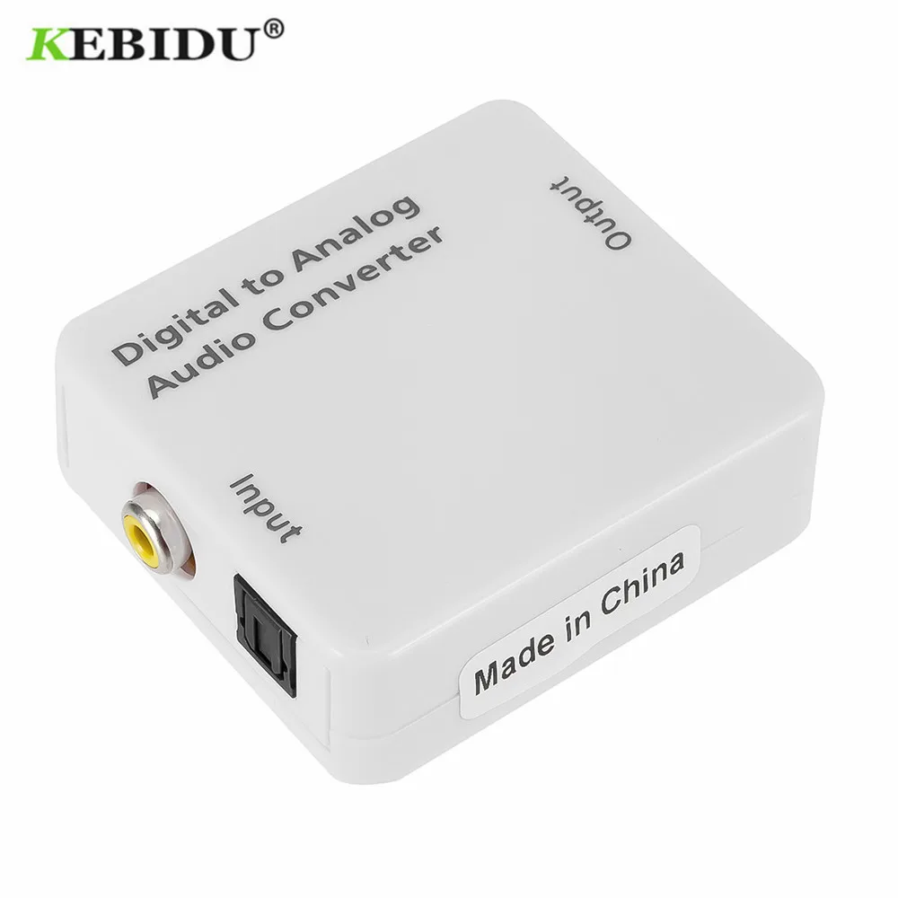 Оптический коаксиальный преобразователь KEBIDU Toslink цифро аналоговый аудиоадаптер