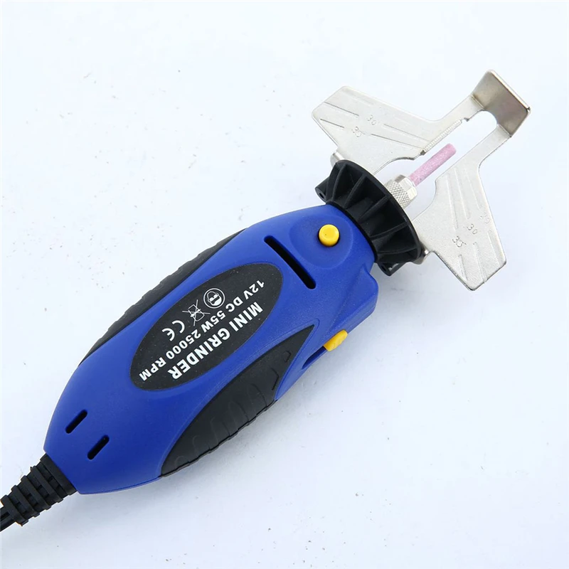 

12V Electric Chainsaw Grinder Garden Knife Sharpener Chain Saw Sharpener Hand Saw Grinder File Set Power Tool with Accessories