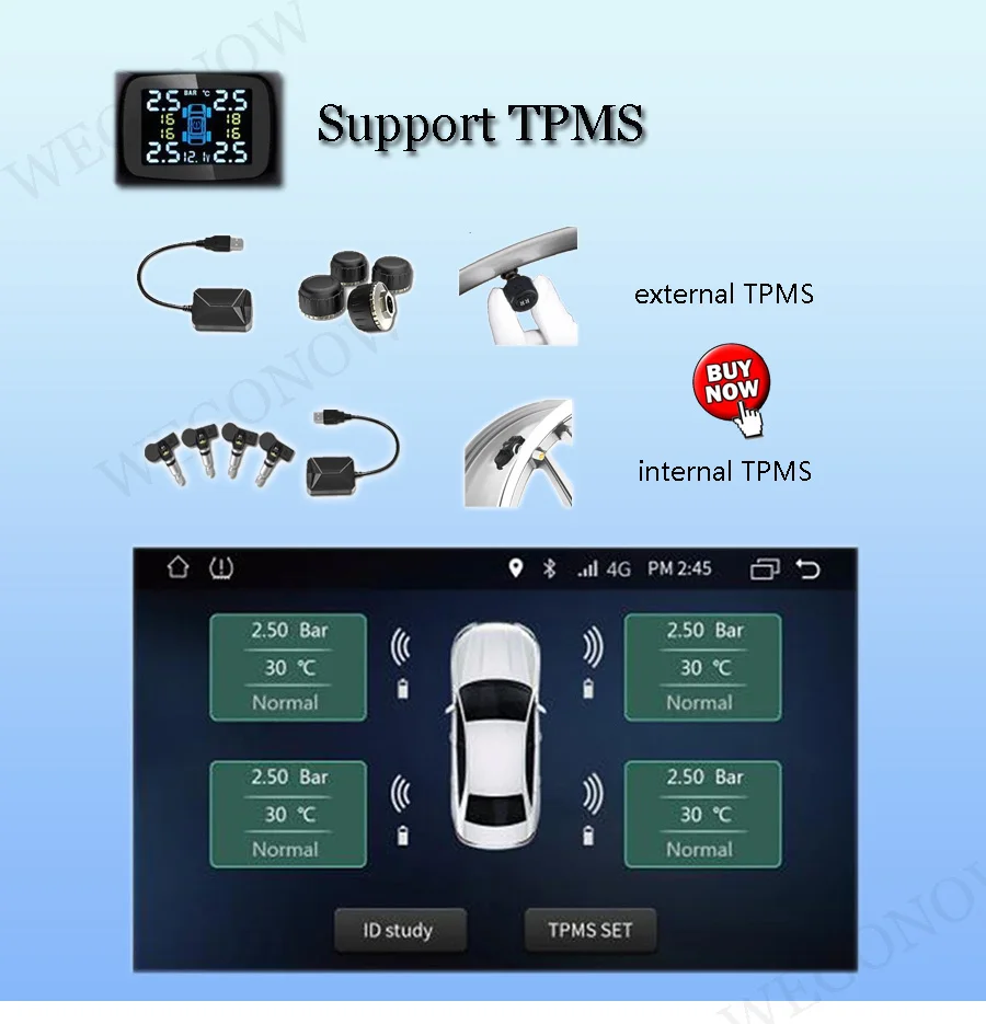 Автомобильный DVD-плеер TDA7851 Android 11 0 8 ядер 4 Гб ОЗУ 64 ПЗУ GPS карта RDS радио Wi-Fi BT 5 для