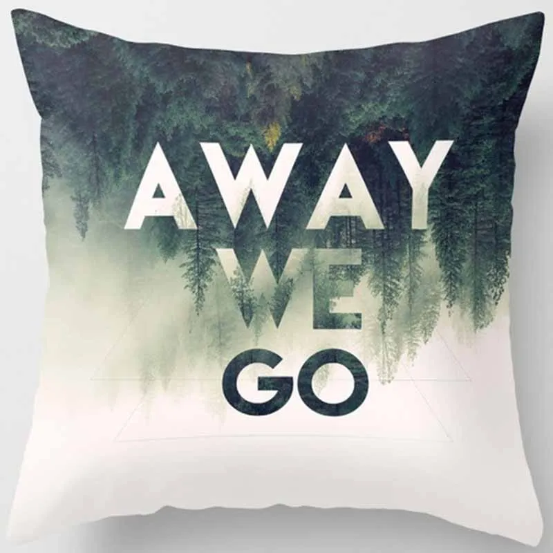 Лидер продаж Модный чехол для подушки с изображением красивых растений букв птиц