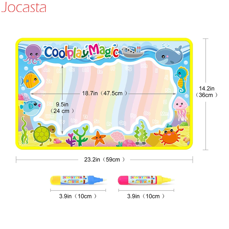 7 видов стилей волшебный коврик для рисования с ручкой животные Морская жизнь