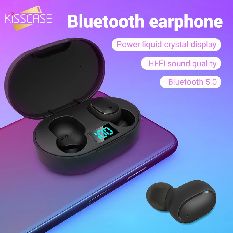 KISSCASE оригинальные наушники для Xiaomi беспроводные светодиодный голосовое