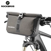 rockbros 5 6l bicycle bag big capacity waterproof front tube cycling bag mtb handlebar bag front frame pannier bike accessories