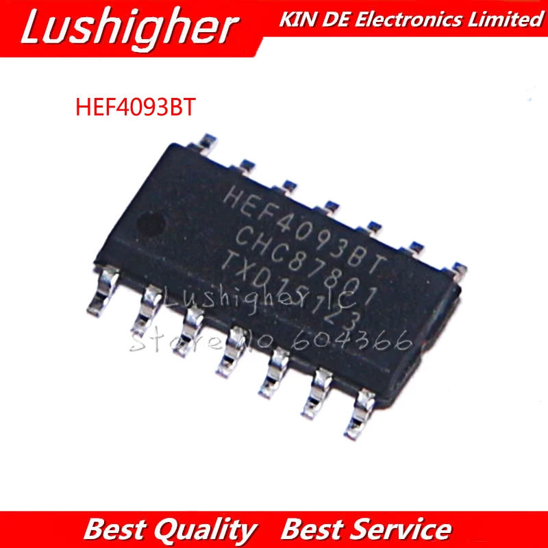 10PCS HEF4093BT SOP-14 HEF4093 4093 SOP14 Logic Device Chip New Original | Электронные компоненты и