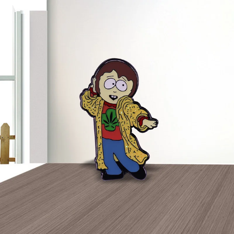 Мультяшный персонаж охранник Рэнди болотный купид/волшебник Картман булавка